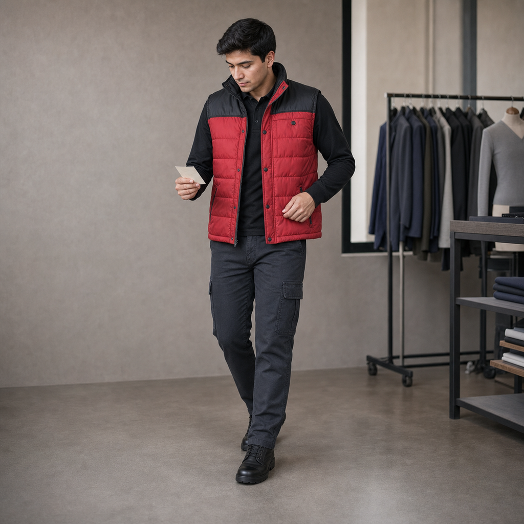 Chompas y chalecos acolchados para hombre 10